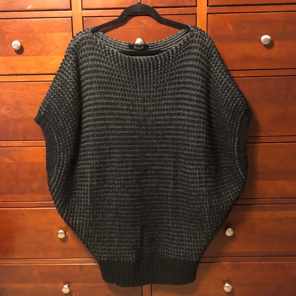Oversized Black Wool Sweater